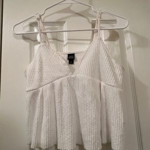 White v-neck tank, wild fable, white, medium